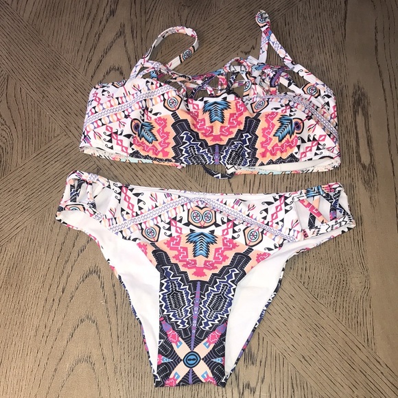 Aztec two-piece bikini bathing suit NWT - Picture 2 of 10